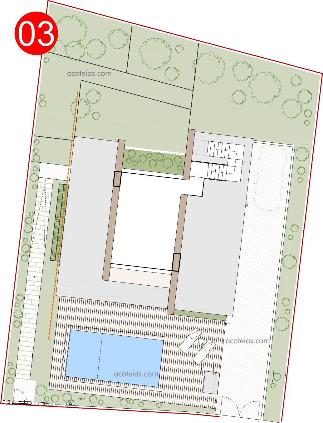 Construction plan of the Açoteias house 03