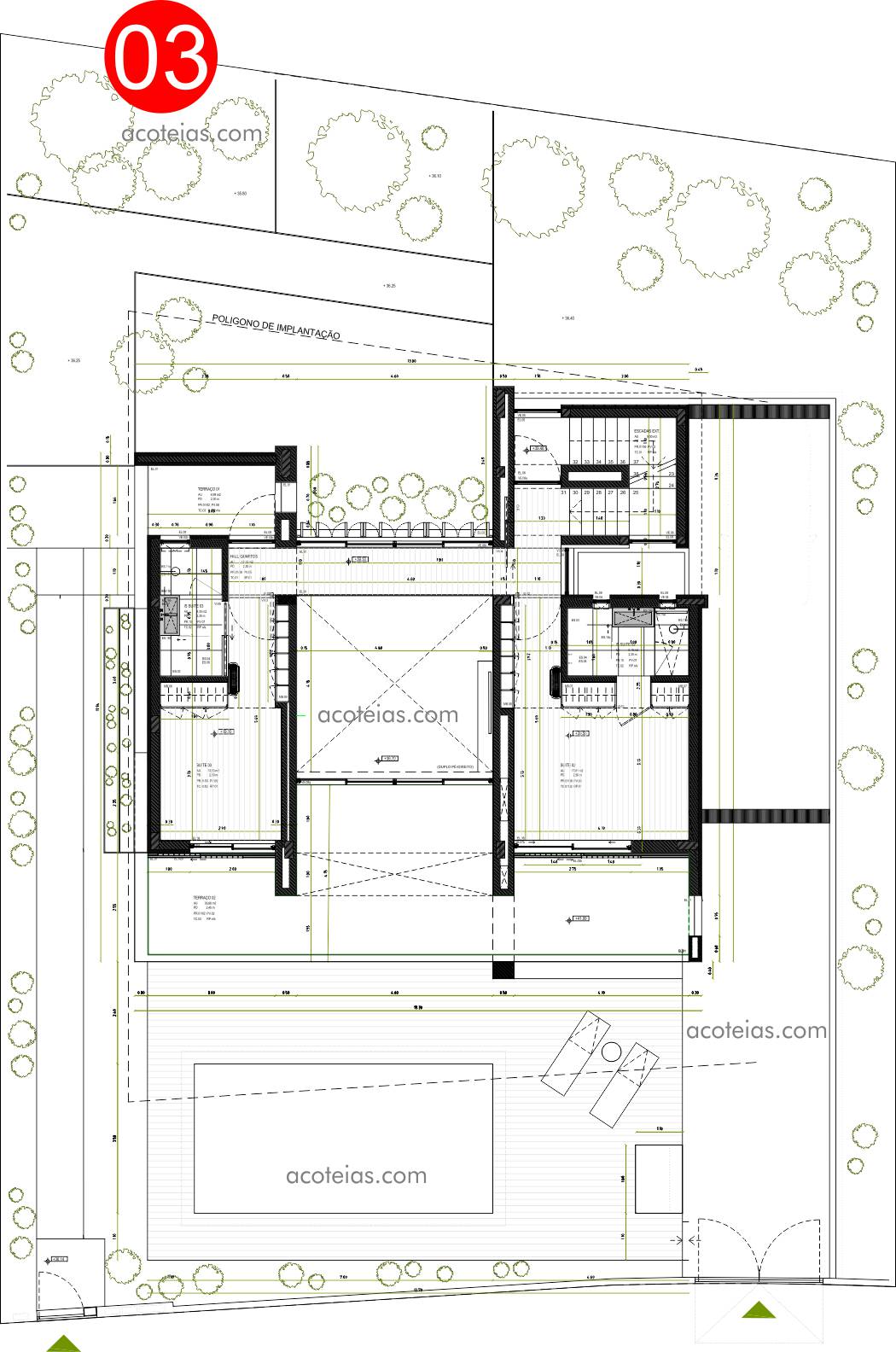 Floor plan of the Açoteias villa 03