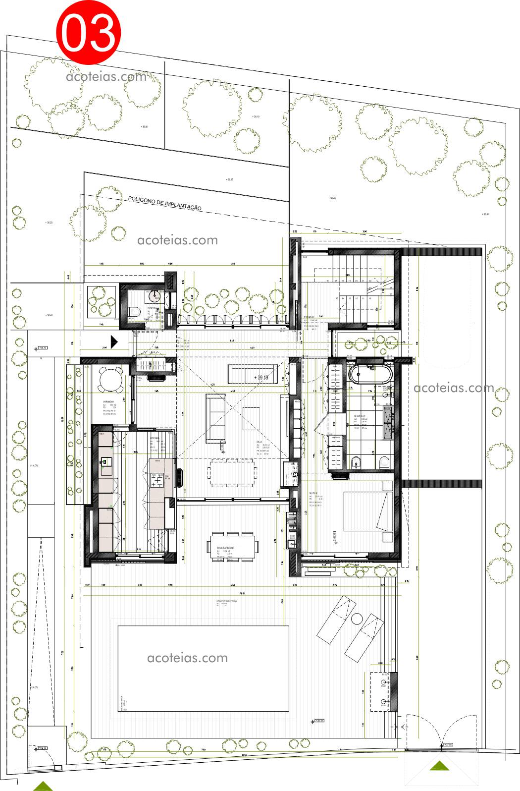 Floor plan of the Açoteias villa 03