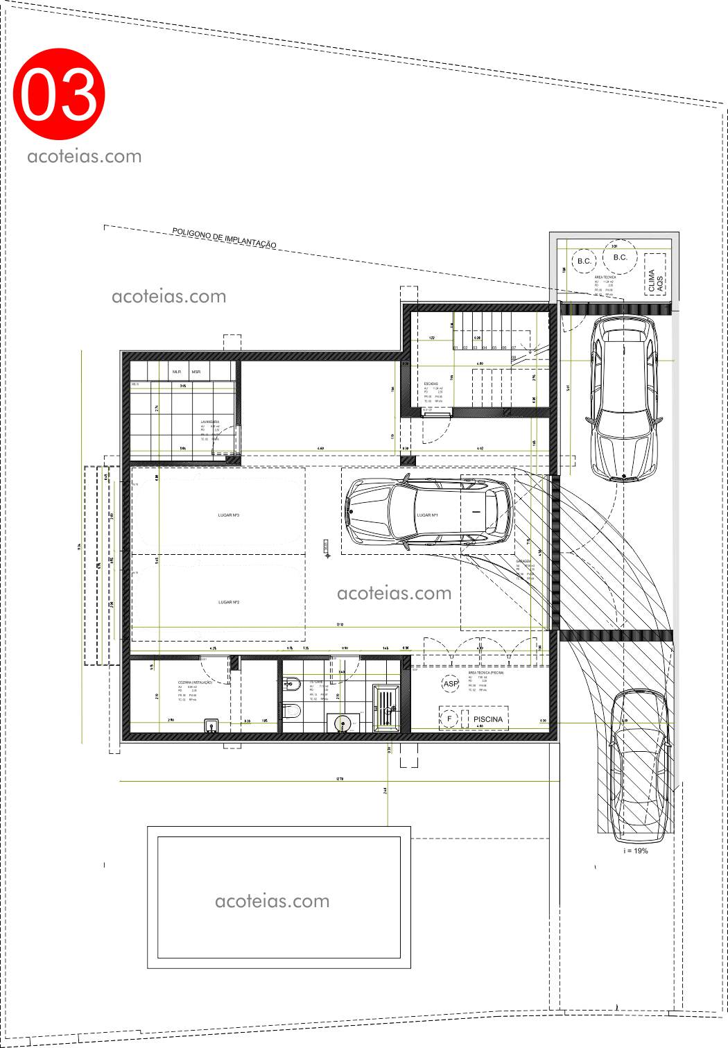 Floor plan -1 of the property villa Açoteias 03